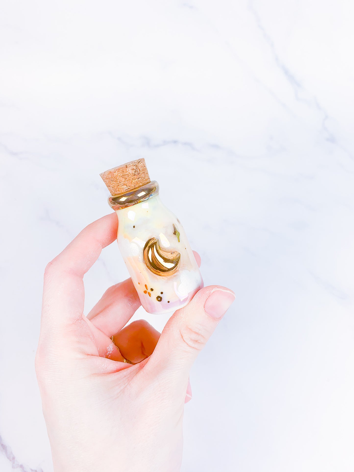 mini golden moon apothecary bottles (OR hemp wick dispensers)